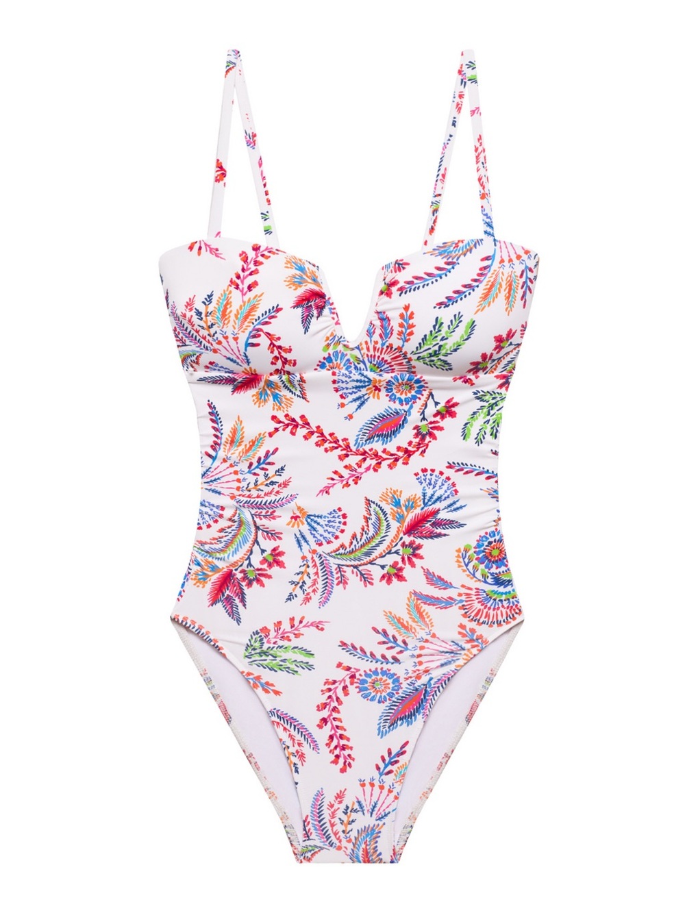 Lauren Ralph Lauren Fleurette Floral V-Wire One Piece Swimsuit Size 10 NWT
